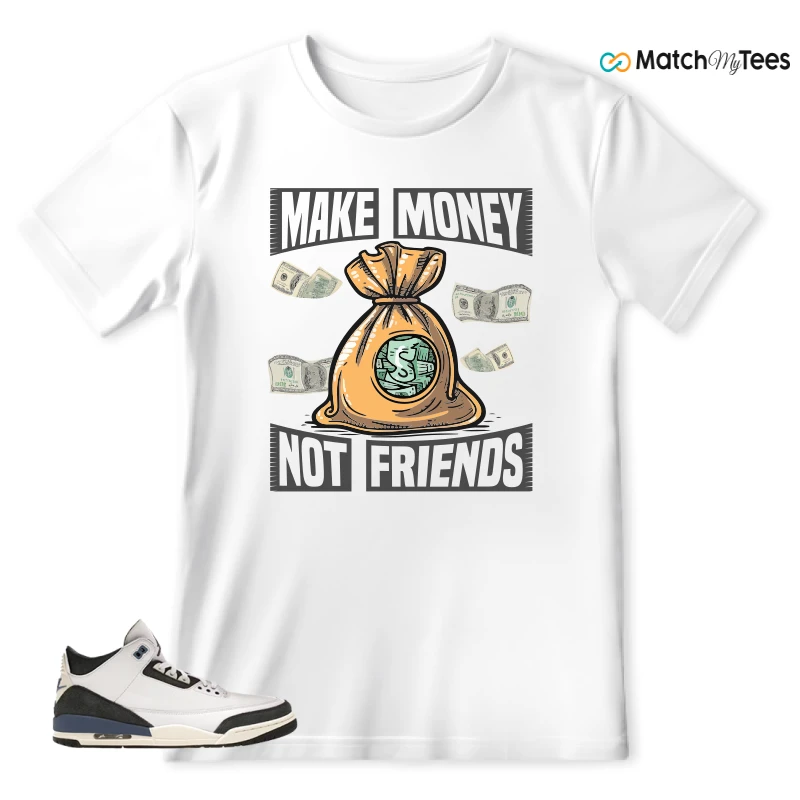 NIKE AIR JORDAN 3 X A MA MANIERE DIFFUSED BLUE SNEAKER Matching Tees t-shirt