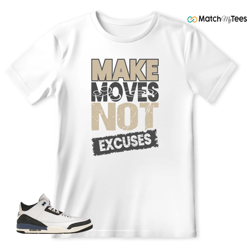 NIKE AIR JORDAN 3 X A MA MANIERE DIFFUSED BLUE SNEAKER Matching Tees t-shirt