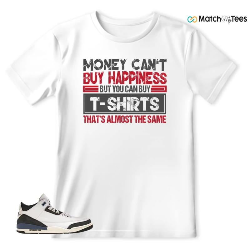 NIKE AIR JORDAN 3 X A MA MANIERE DIFFUSED BLUE SNEAKER Matching Tees t-shirt