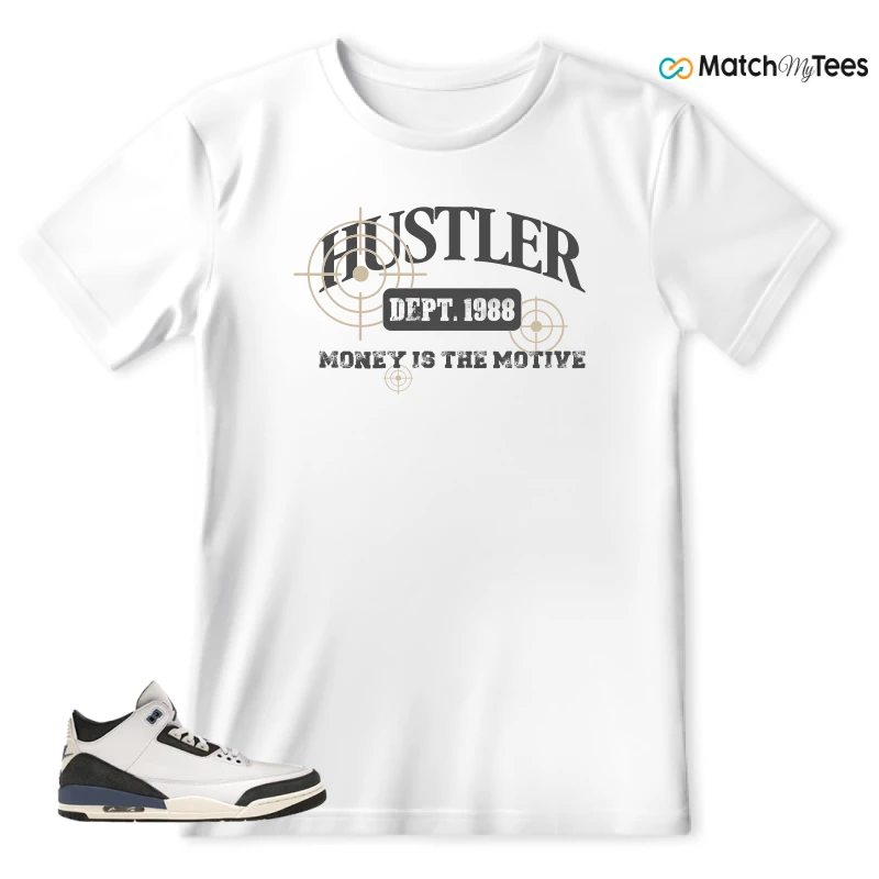 NIKE AIR JORDAN 3 X A MA MANIERE DIFFUSED BLUE SNEAKER Matching Tees t-shirt