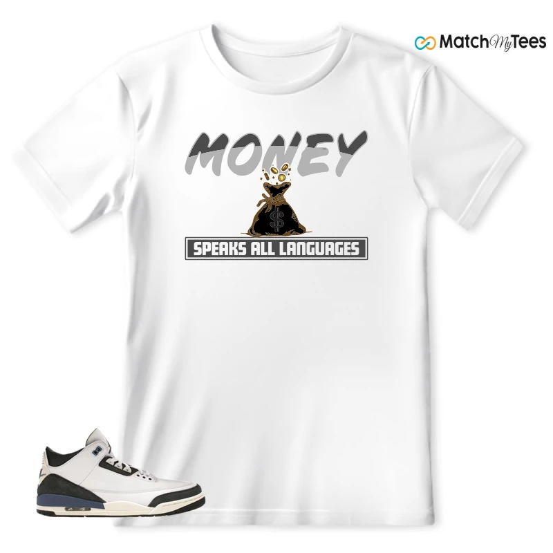 NIKE AIR JORDAN 3 X A MA MANIERE DIFFUSED BLUE SNEAKER Matching Tees t-shirt