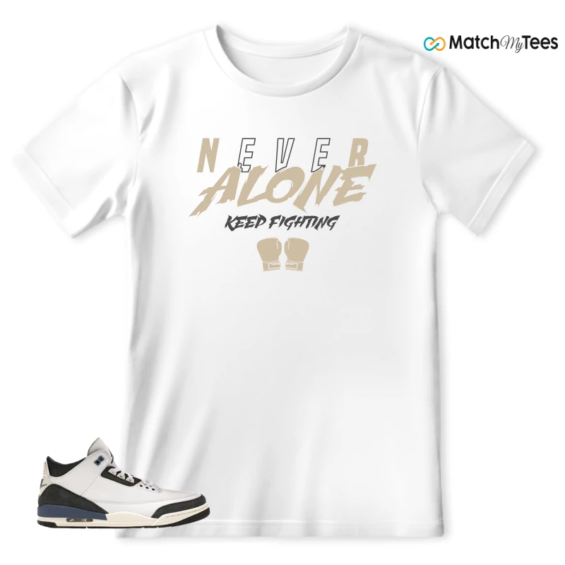 NIKE AIR JORDAN 3 X A MA MANIERE DIFFUSED BLUE SNEAKER Matching Tees t-shirt