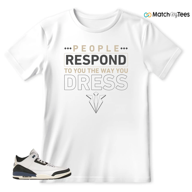 NIKE AIR JORDAN 3 X A MA MANIERE DIFFUSED BLUE SNEAKER Matching Tees t-shirt
