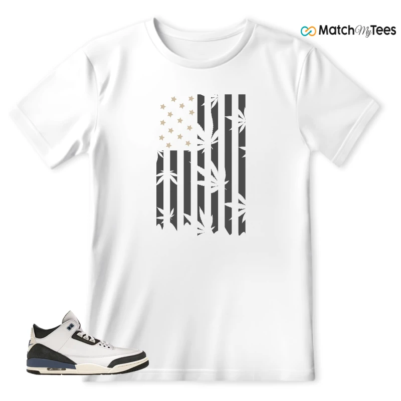 NIKE AIR JORDAN 3 X A MA MANIERE DIFFUSED BLUE SNEAKER Matching Tees t-shirt
