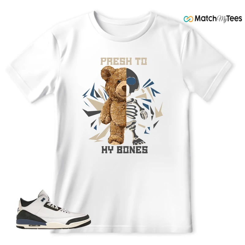 NIKE AIR JORDAN 3 X A MA MANIERE DIFFUSED BLUE SNEAKER Matching Tees t-shirt