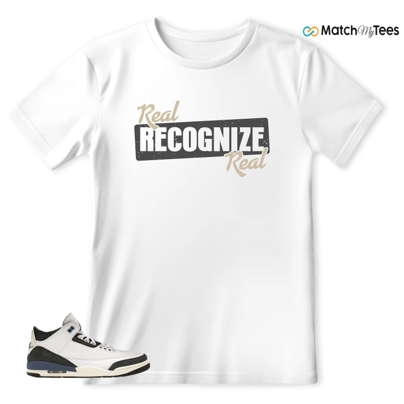 NIKE AIR JORDAN 3 X A MA MANIERE DIFFUSED BLUE SNEAKER Matching Tees t-shirt