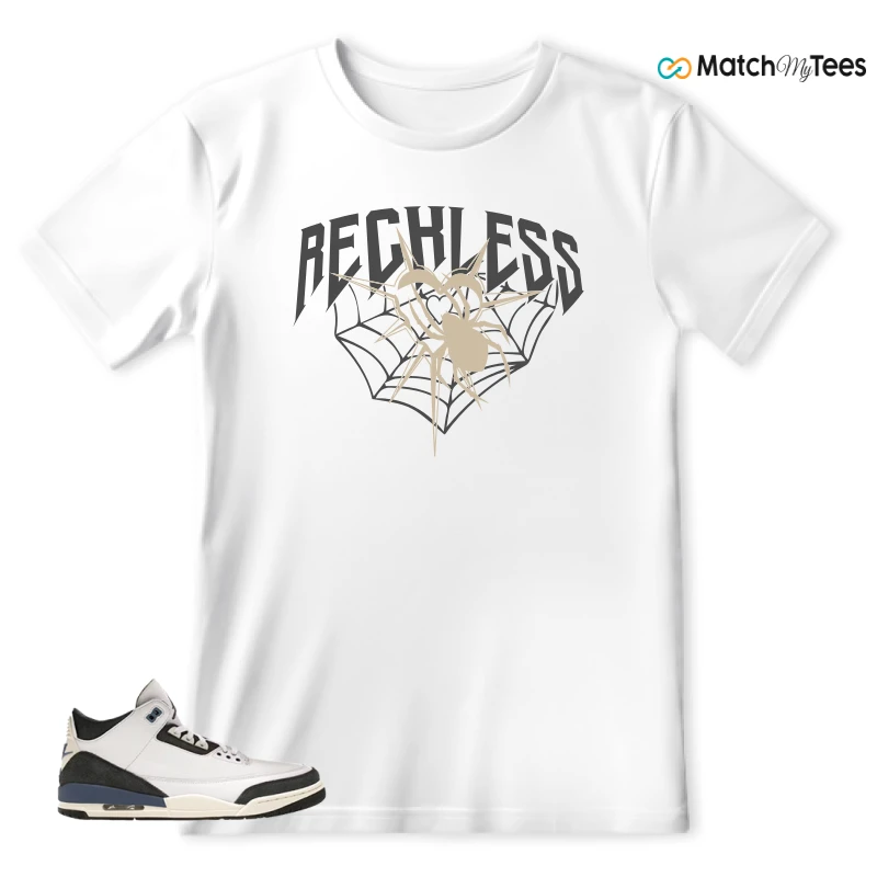 NIKE AIR JORDAN 3 X A MA MANIERE DIFFUSED BLUE SNEAKER Matching Tees t-shirt