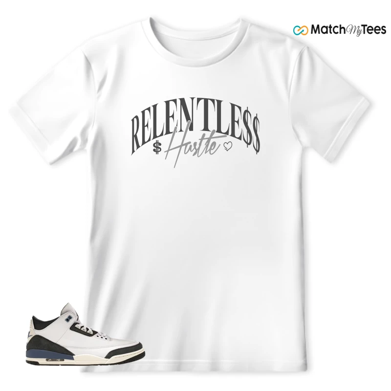 NIKE AIR JORDAN 3 X A MA MANIERE DIFFUSED BLUE SNEAKER Matching Tees t-shirt