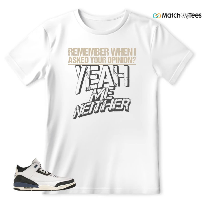 NIKE AIR JORDAN 3 X A MA MANIERE DIFFUSED BLUE SNEAKER Matching Tees t-shirt