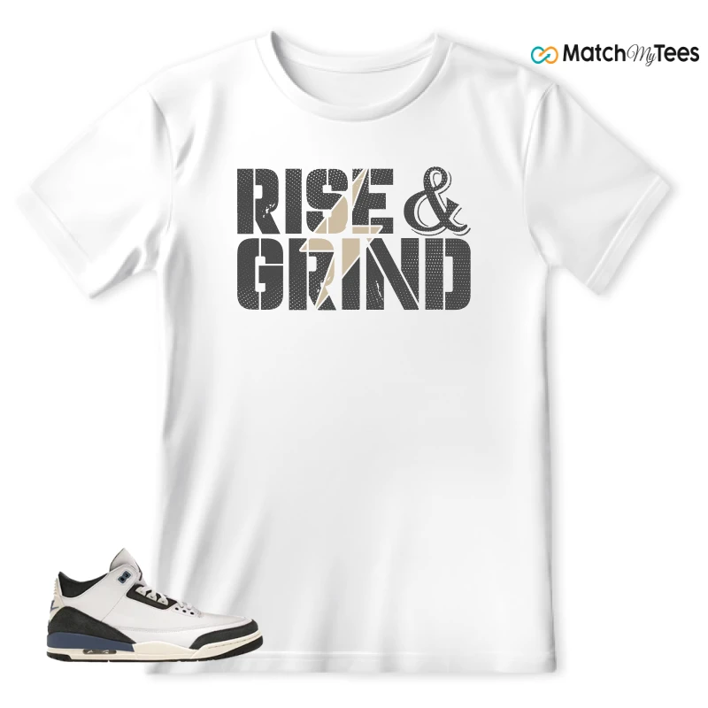 NIKE AIR JORDAN 3 X A MA MANIERE DIFFUSED BLUE SNEAKER Matching Tees t-shirt