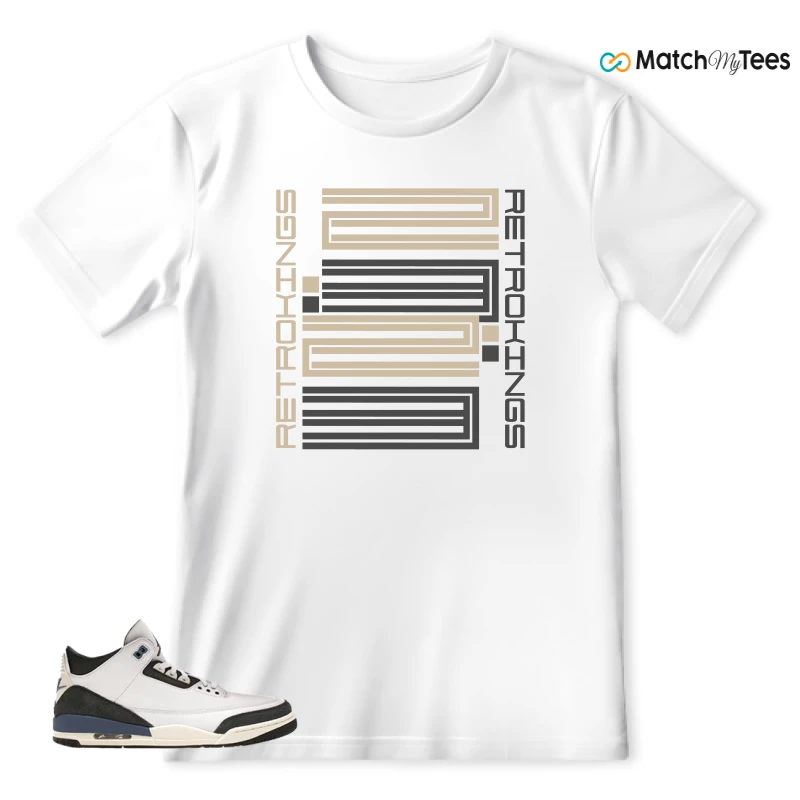 NIKE AIR JORDAN 3 X A MA MANIERE DIFFUSED BLUE SNEAKER Matching Tees t-shirt
