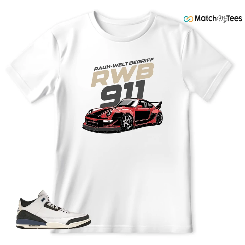 NIKE AIR JORDAN 3 X A MA MANIERE DIFFUSED BLUE SNEAKER Matching Tees t-shirt
