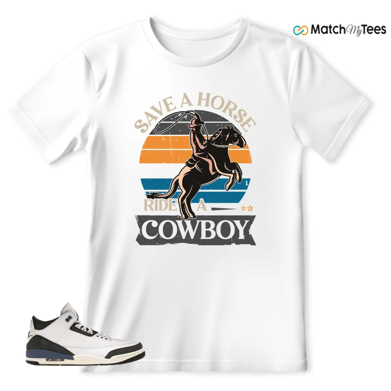 NIKE AIR JORDAN 3 X A MA MANIERE DIFFUSED BLUE SNEAKER Matching Tees t-shirt