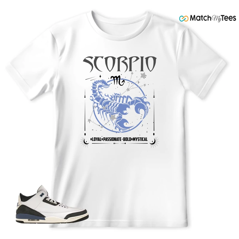 NIKE AIR JORDAN 3 X A MA MANIERE DIFFUSED BLUE SNEAKER Matching Tees t-shirt