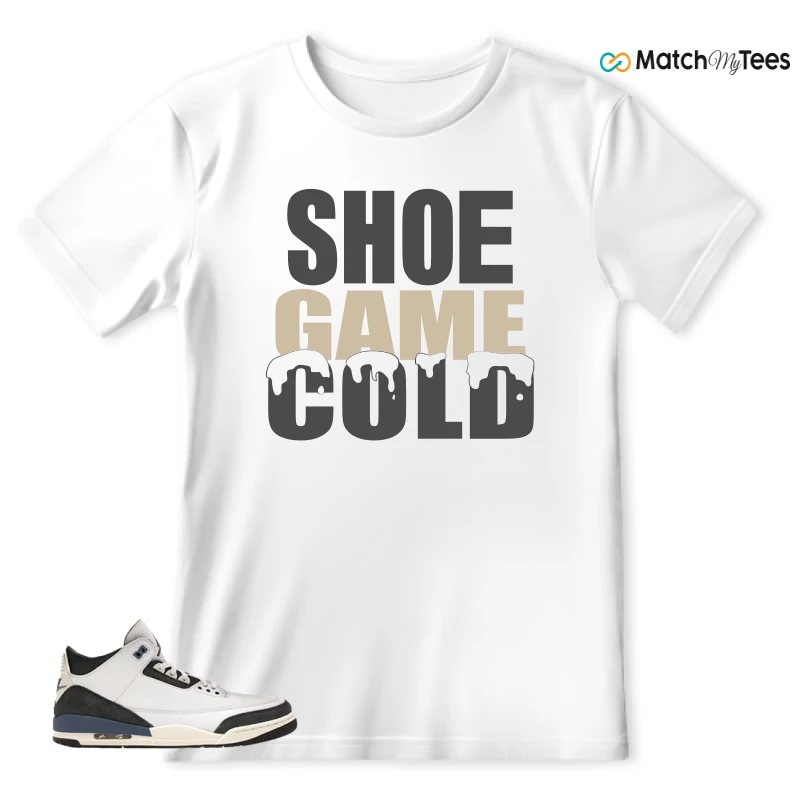 NIKE AIR JORDAN 3 X A MA MANIERE DIFFUSED BLUE SNEAKER Matching Tees t-shirt