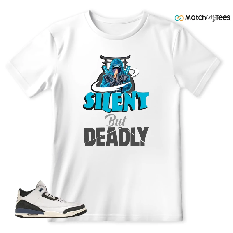 NIKE AIR JORDAN 3 X A MA MANIERE DIFFUSED BLUE SNEAKER Matching Tees t-shirt