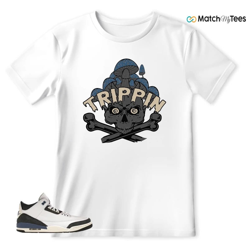 NIKE AIR JORDAN 3 X A MA MANIERE DIFFUSED BLUE SNEAKER Matching Tees t-shirt