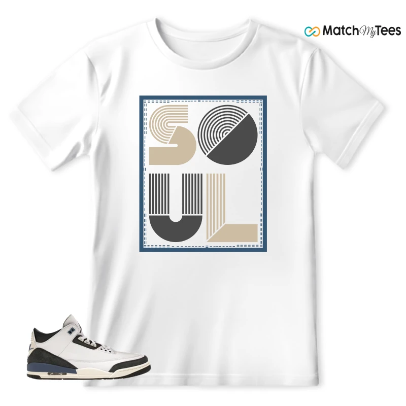 NIKE AIR JORDAN 3 X A MA MANIERE DIFFUSED BLUE SNEAKER Matching Tees t-shirt