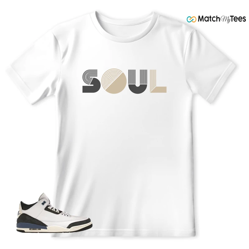 NIKE AIR JORDAN 3 X A MA MANIERE DIFFUSED BLUE SNEAKER Matching Tees t-shirt