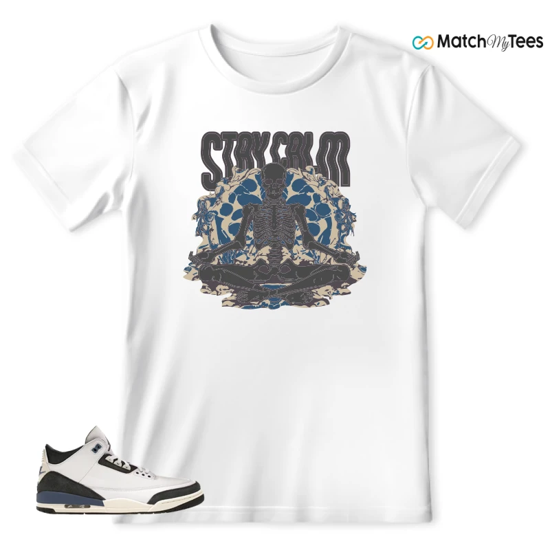 NIKE AIR JORDAN 3 X A MA MANIERE DIFFUSED BLUE SNEAKER Matching Tees t-shirt