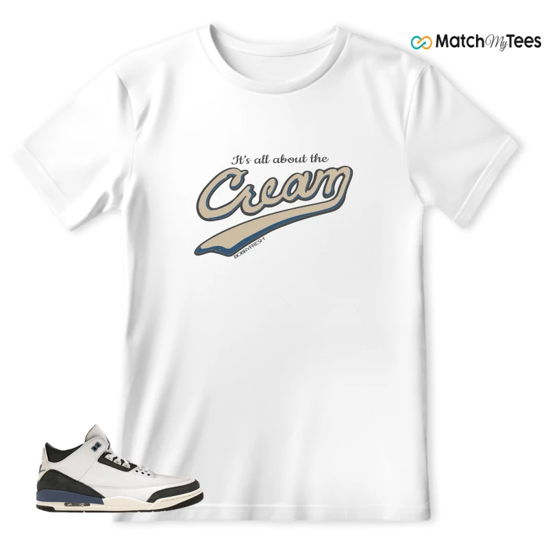 NIKE AIR JORDAN 3 X A MA MANIERE DIFFUSED BLUE SNEAKER Matching Tees t-shirt