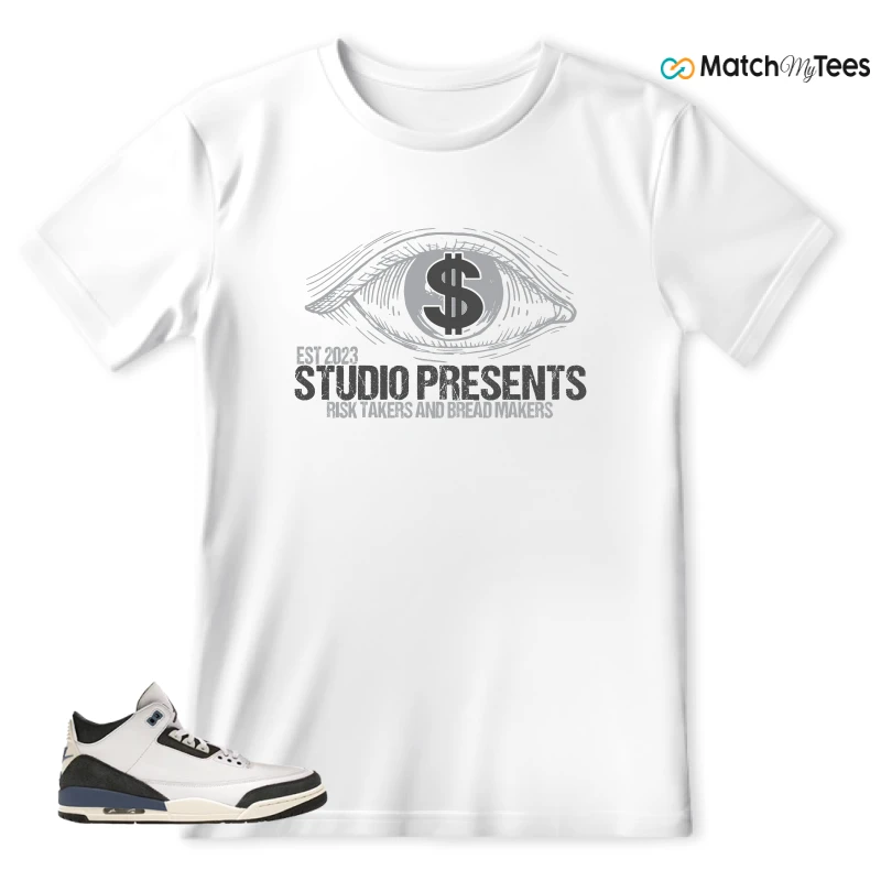 NIKE AIR JORDAN 3 X A MA MANIERE DIFFUSED BLUE SNEAKER Matching Tees t-shirt