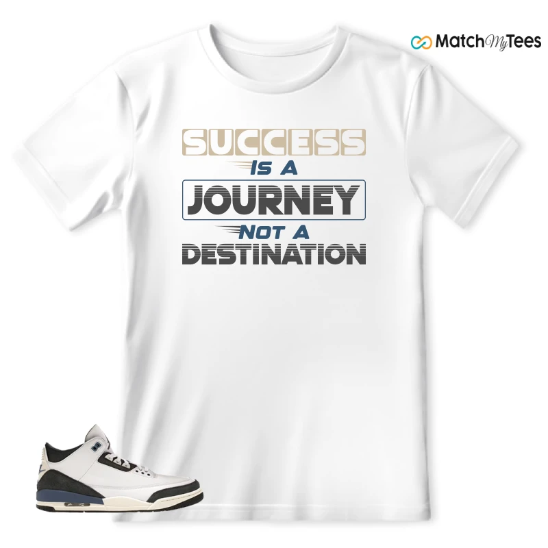NIKE AIR JORDAN 3 X A MA MANIERE DIFFUSED BLUE SNEAKER Matching Tees t-shirt