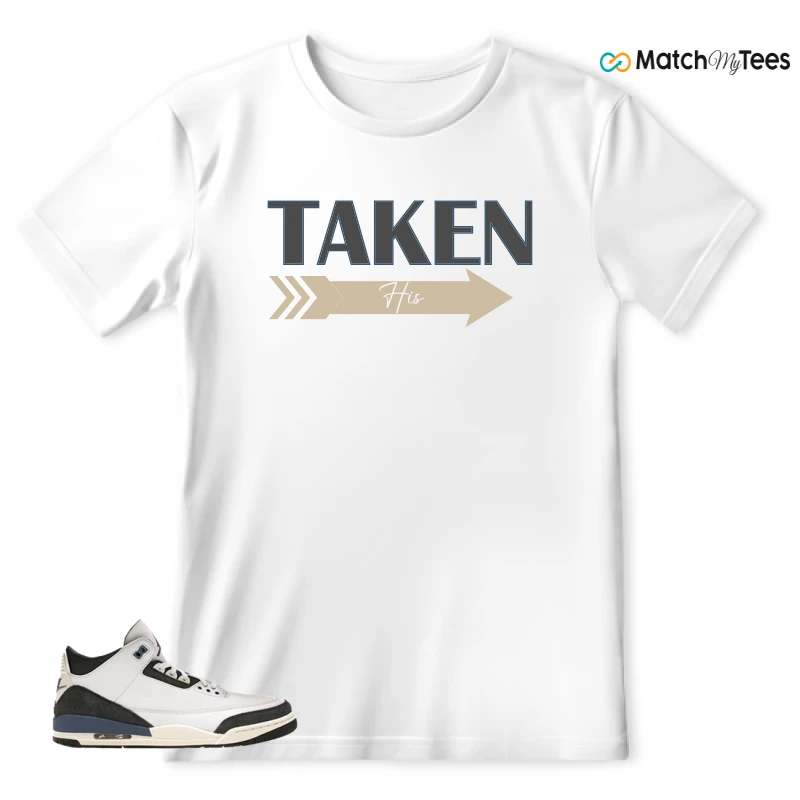 NIKE AIR JORDAN 3 X A MA MANIERE DIFFUSED BLUE SNEAKER Matching Tees t-shirt