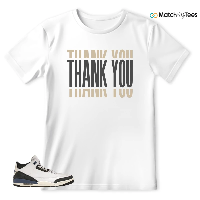 NIKE AIR JORDAN 3 X A MA MANIERE DIFFUSED BLUE SNEAKER Matching Tees t-shirt