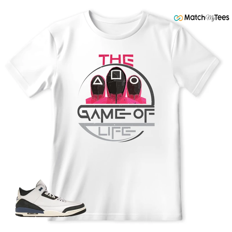 NIKE AIR JORDAN 3 X A MA MANIERE DIFFUSED BLUE SNEAKER Matching Tees t-shirt