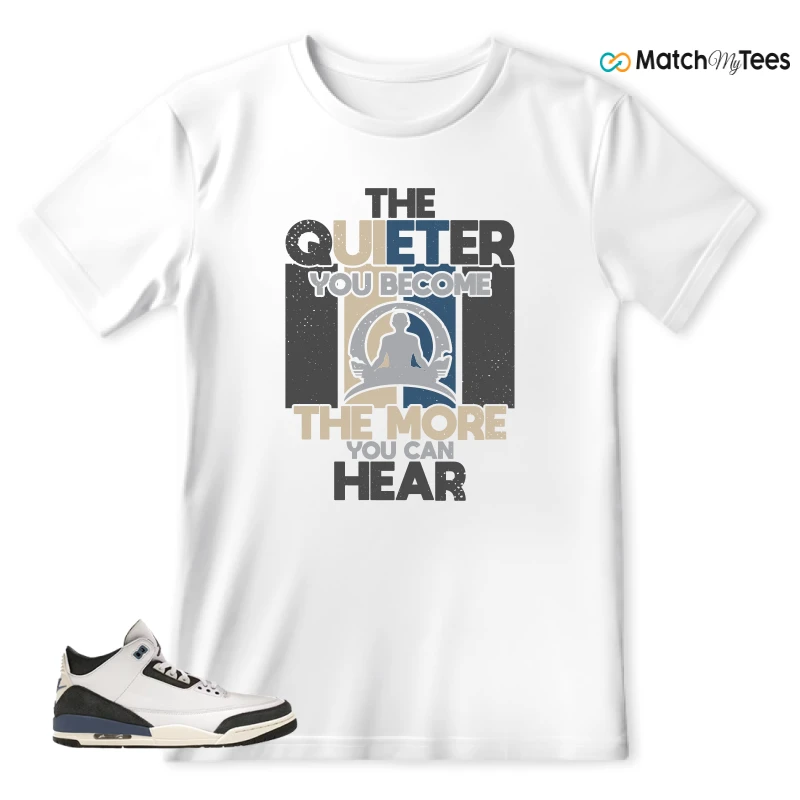 NIKE AIR JORDAN 3 X A MA MANIERE DIFFUSED BLUE SNEAKER Matching Tees t-shirt