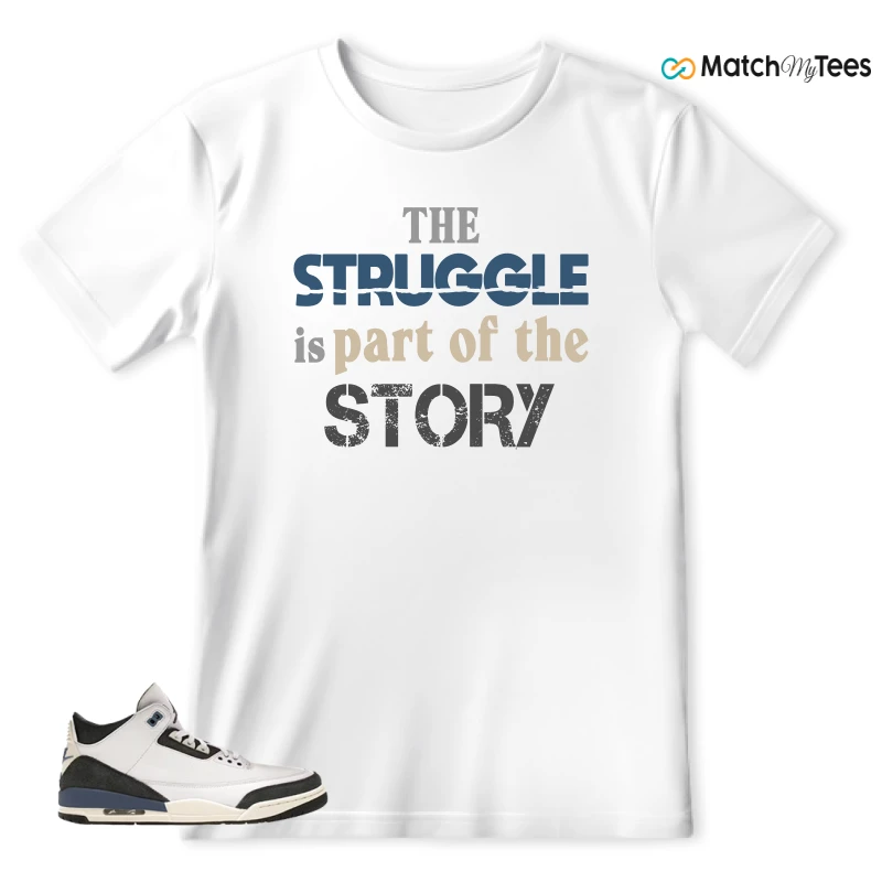 NIKE AIR JORDAN 3 X A MA MANIERE DIFFUSED BLUE SNEAKER Matching Tees t-shirt