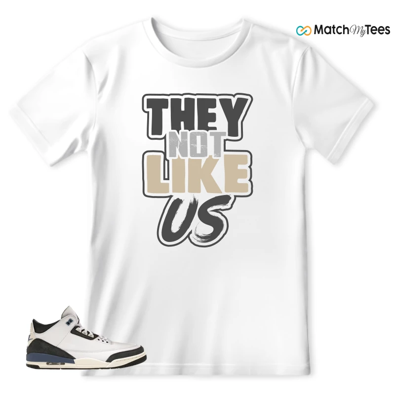 NIKE AIR JORDAN 3 X A MA MANIERE DIFFUSED BLUE SNEAKER Matching Tees t-shirt