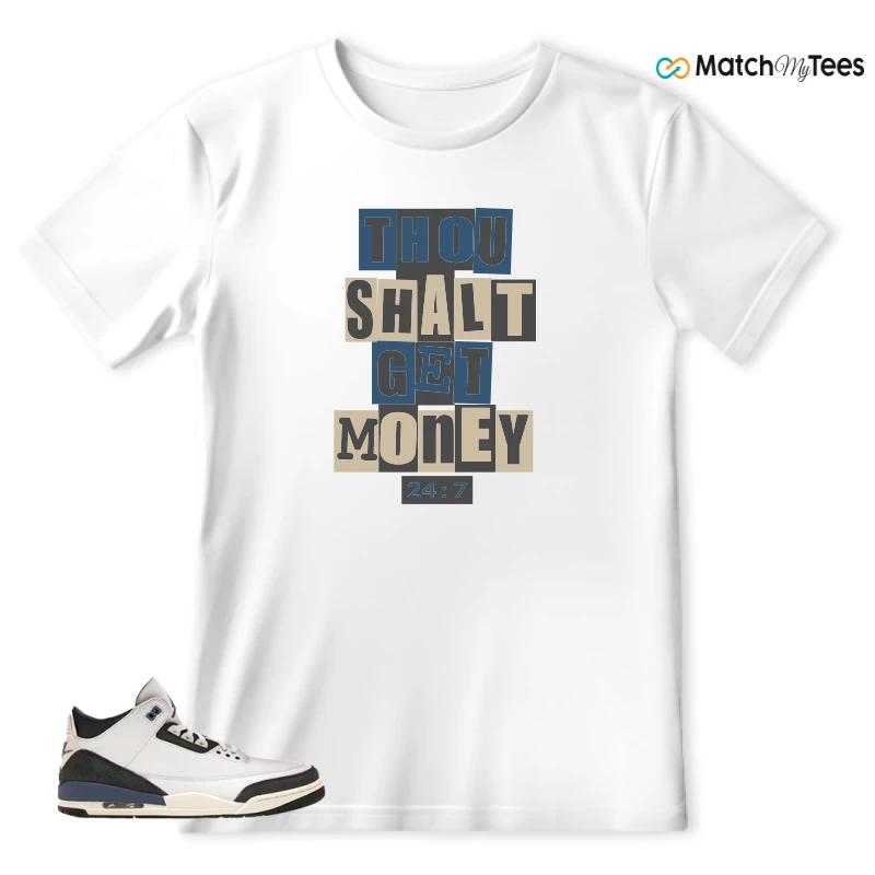 NIKE AIR JORDAN 3 X A MA MANIERE DIFFUSED BLUE SNEAKER Matching Tees t-shirt