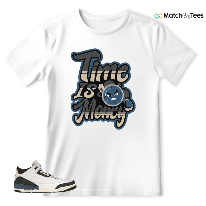 NIKE AIR JORDAN 3 X A MA MANIERE DIFFUSED BLUE SNEAKER Matching Tees t-shirt