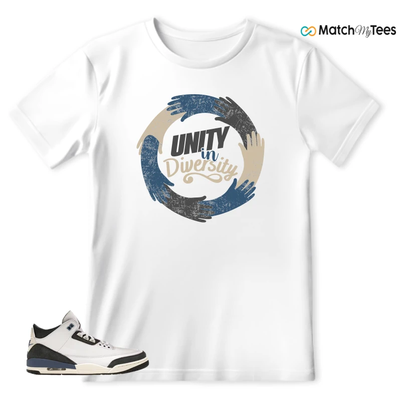 NIKE AIR JORDAN 3 X A MA MANIERE DIFFUSED BLUE SNEAKER Matching Tees t-shirt