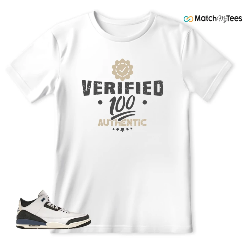 NIKE AIR JORDAN 3 X A MA MANIERE DIFFUSED BLUE SNEAKER Matching Tees t-shirt