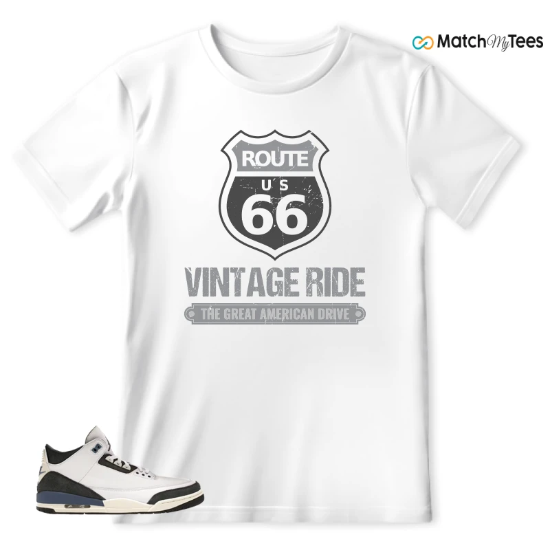 NIKE AIR JORDAN 3 X A MA MANIERE DIFFUSED BLUE SNEAKER Matching Tees t-shirt