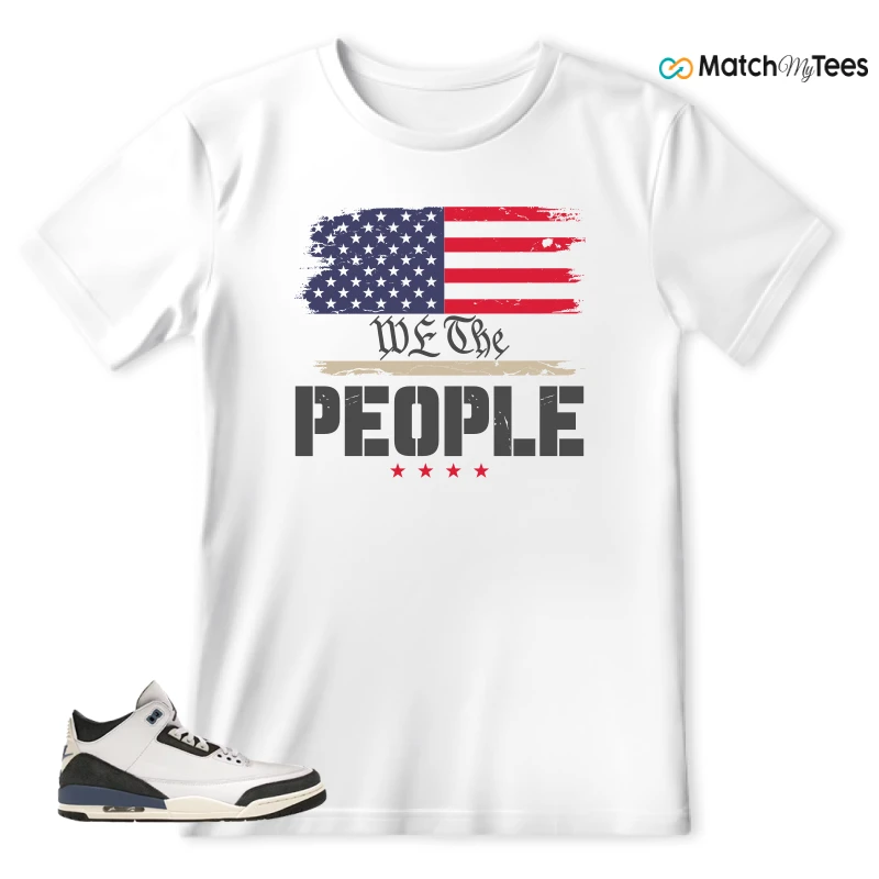 NIKE AIR JORDAN 3 X A MA MANIERE DIFFUSED BLUE SNEAKER Matching Tees t-shirt