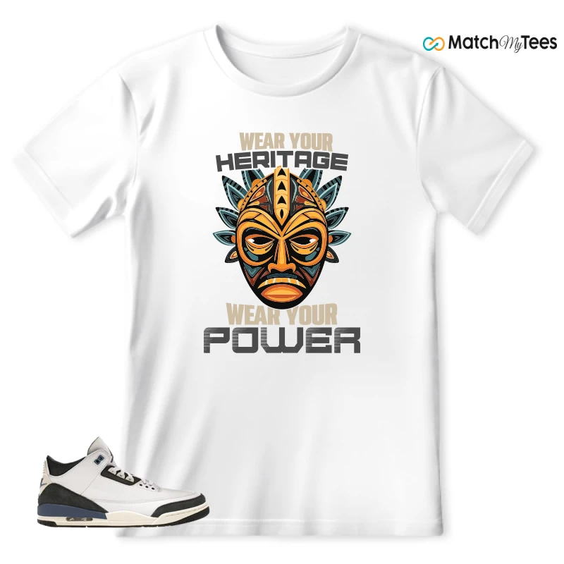 NIKE AIR JORDAN 3 X A MA MANIERE DIFFUSED BLUE SNEAKER Matching Tees t-shirt