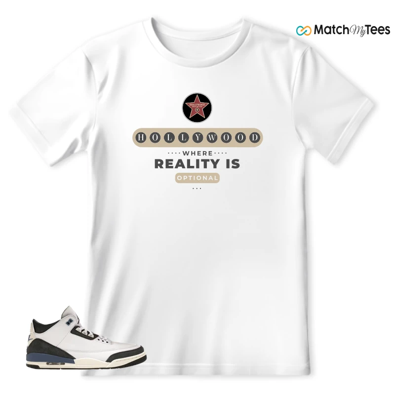 NIKE AIR JORDAN 3 X A MA MANIERE DIFFUSED BLUE SNEAKER Matching Tees t-shirt