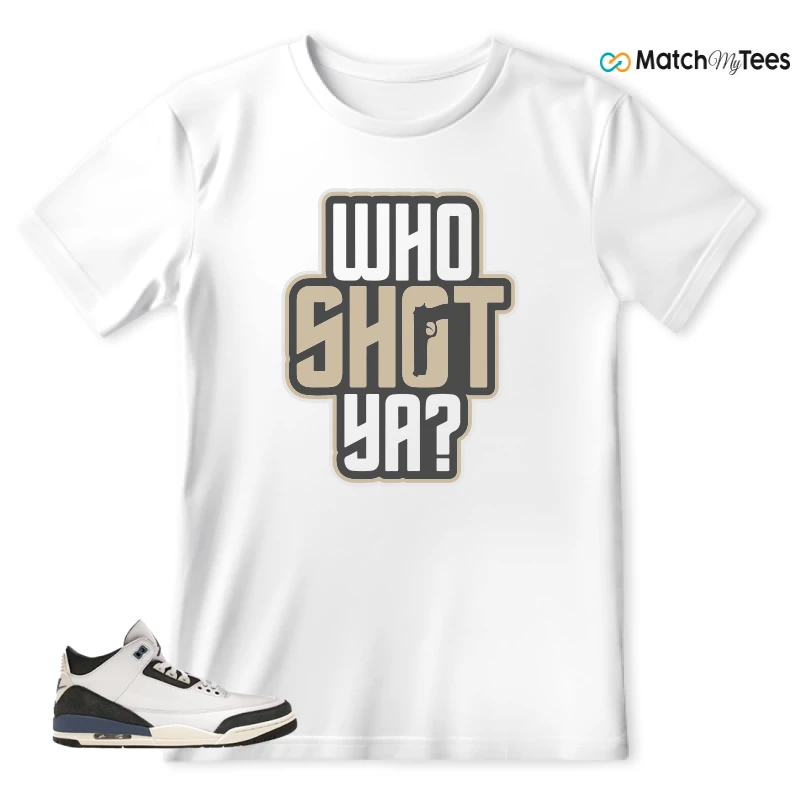 NIKE AIR JORDAN 3 X A MA MANIERE DIFFUSED BLUE SNEAKER Matching Tees t-shirt