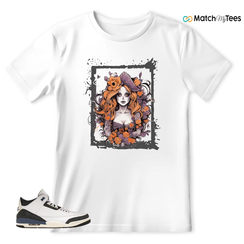 NIKE AIR JORDAN 3 X A MA MANIERE DIFFUSED BLUE SNEAKER Matching Tees t-shirt