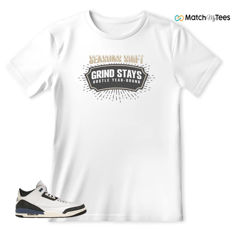 NIKE AIR JORDAN 3 X A MA MANIERE DIFFUSED BLUE SNEAKER Matching Tees t-shirt