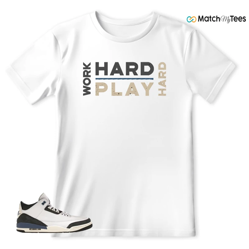 NIKE AIR JORDAN 3 X A MA MANIERE DIFFUSED BLUE SNEAKER Matching Tees t-shirt