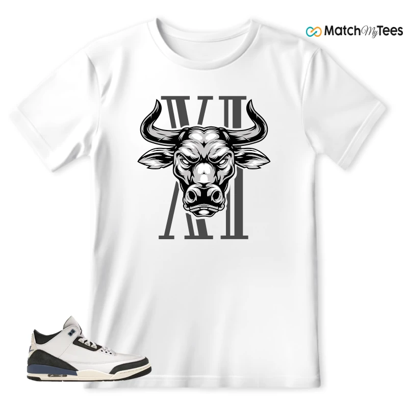 NIKE AIR JORDAN 3 X A MA MANIERE DIFFUSED BLUE SNEAKER Matching Tees t-shirt