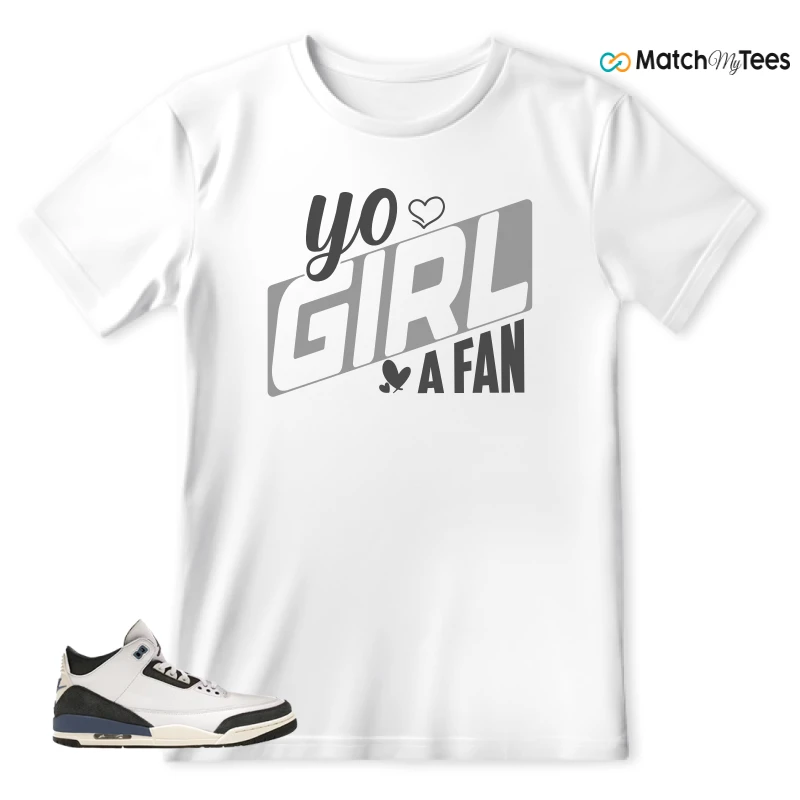 NIKE AIR JORDAN 3 X A MA MANIERE DIFFUSED BLUE SNEAKER Matching Tees t-shirt