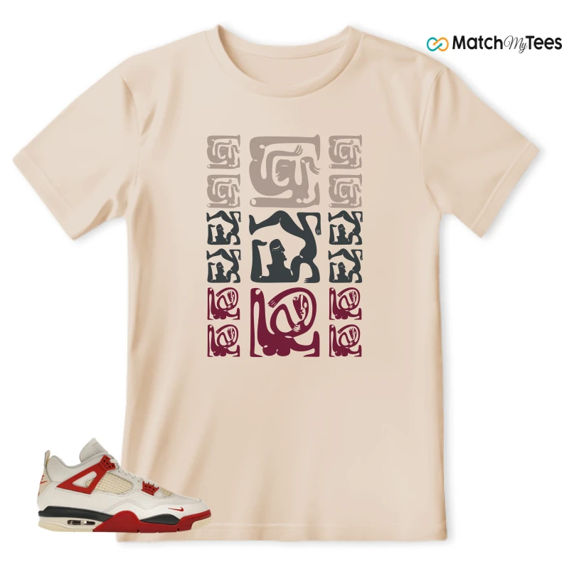 NIKE AIR JORDAN 4 BRICK AFTER BRICK SNEAKER Matching Tees t-shirt
