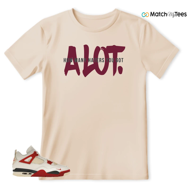 NIKE AIR JORDAN 4 BRICK AFTER BRICK SNEAKER Matching Tees t-shirt