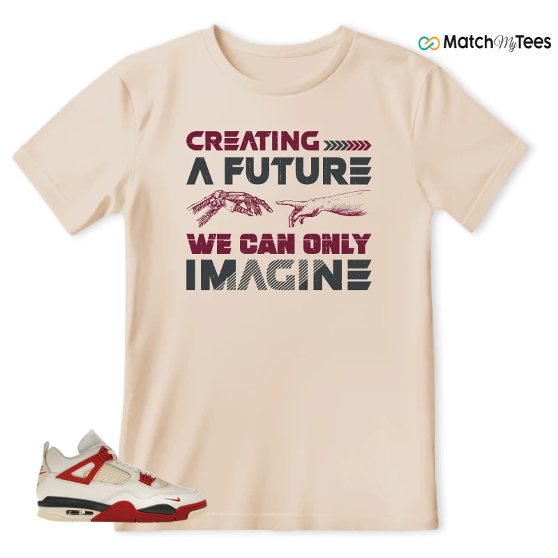 NIKE AIR JORDAN 4 BRICK AFTER BRICK SNEAKER Matching Tees t-shirt